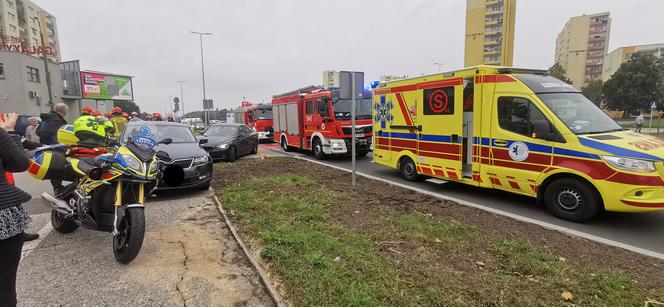 Groźny wypadek na ulicy Kujawskiej w Bydgoszczy