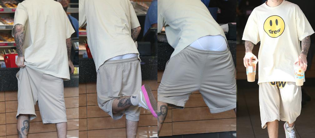 Justin Bieber gubi spodnie