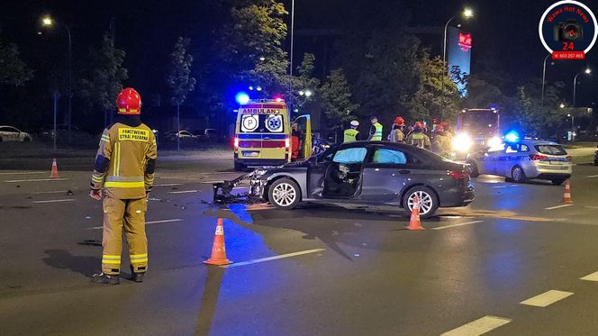 Kierowca audi wjechał w motocyklistę