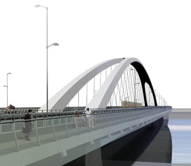 Wizualizacja mostu Krasińskiego z 2015 r.