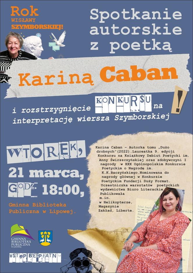 Dzień Poezji! W Lipowej spotkanie z poetką i rozstrzygnięcie konkursu
