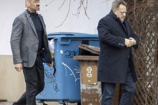 Jarosław Zieliński z plastrami na nosie