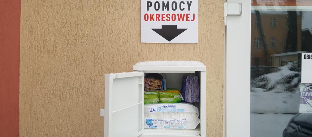 Skrzynka dla potrzebujących kobiet w Bydgoszczy