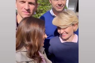 Barwy szczęścia po wakacjach 2023: Bożena (Marieta Żukowska), Bruno (Lesław Żurek), Kasia (Katarzyna Glinka), Łukasz (Michał Rolnicki)