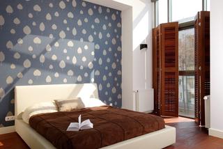 22 x nowoczesna sypialnia z tapeta