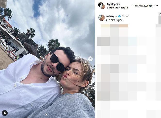 Olga Frycz i jej partner Albert Kosiński