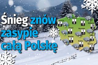 Pogoda na wtorek: Śnieg znów zasypie całą Polskę! [MAPA]