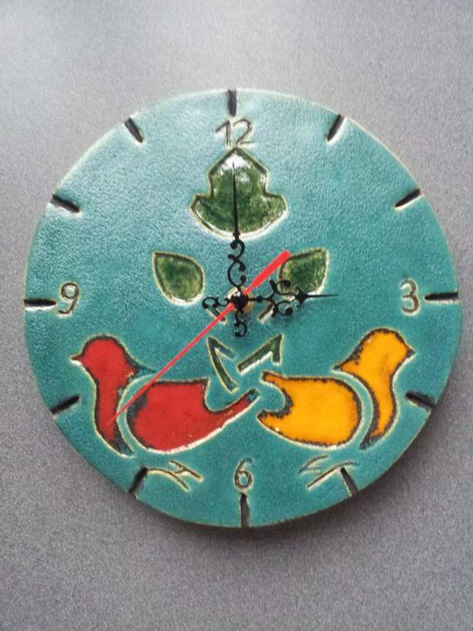 zegary ceramiczne własnoręcznie wykonane zdjecie nr 4