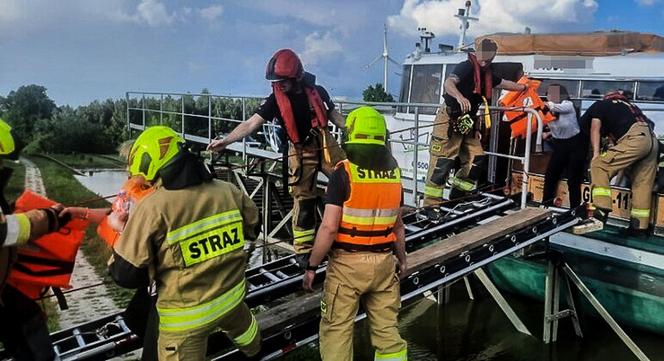 Wypadek w Kanale Elbląskim