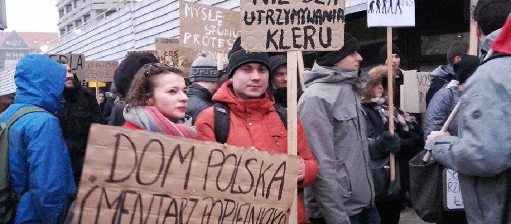 Protest studentów i studentek we Wrocławiu