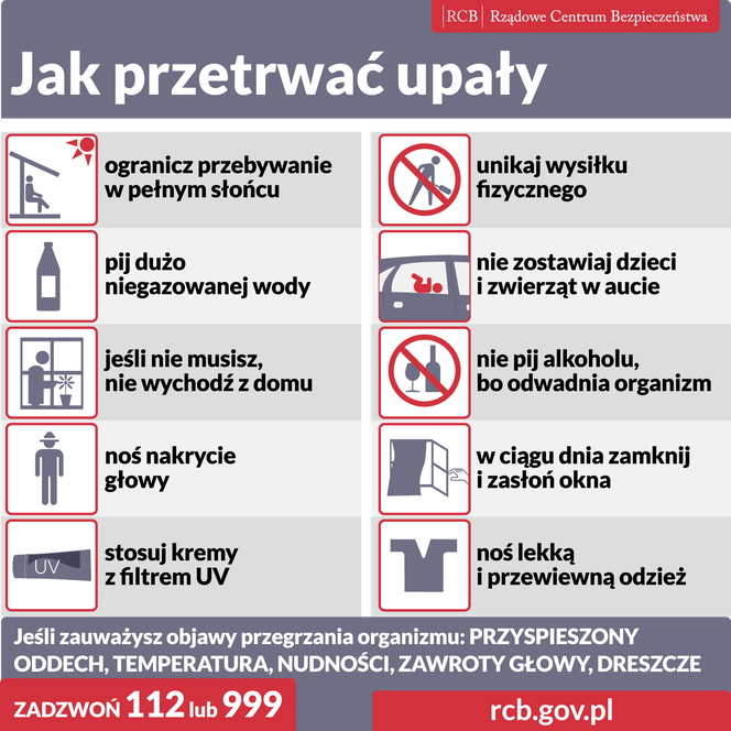 Poradnik jak przetrwać upały - RCB