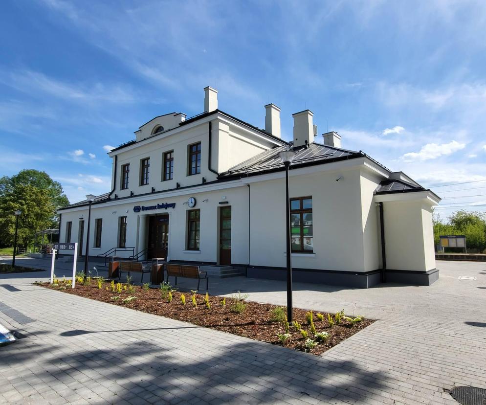 Dworzec w Trawnikach po modernizacji