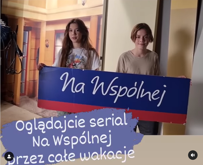 Na Wspólnej na planie: Mania (Zuzanna Kaszuba), Ignacy (Bartek Kaszuba)