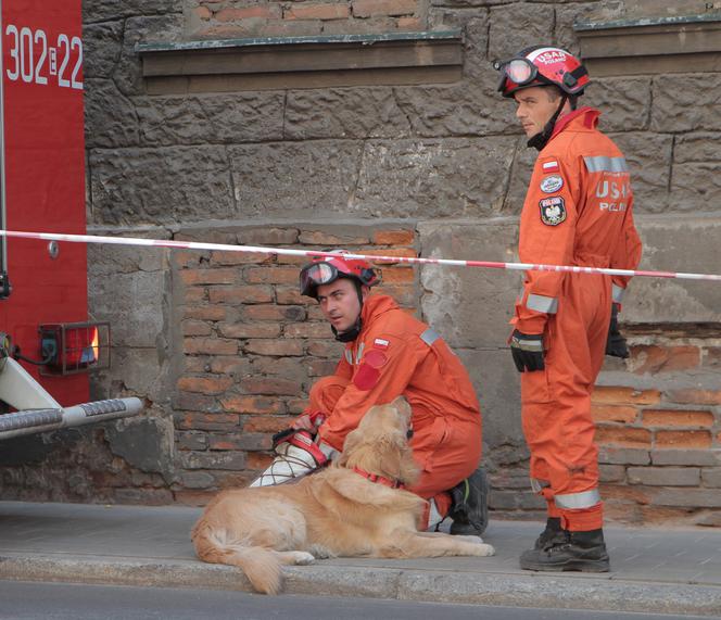 Zawalona kamienica Łódź 3