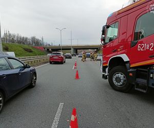 Karambol na DTŚ. Zderzyło się 7 samochodów. Występują ogromne utrudnienia