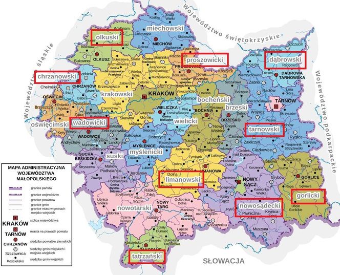 Mapa biedy w Małopolsce. Tam jest najwyższe bezrobocie. W jednym regionie przekracza 11 proc.