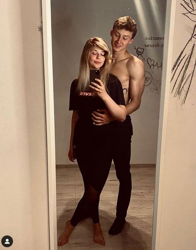 Monika Mielnicka i jej chłopak Oskar Paradowski na Instagramie