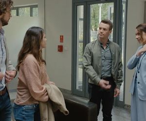 M jak miłość odc. 1884. Martyna (Magdalena Turczeniewicz), Jakub Karski (Krzysztof Kwiatkowski), Kasia (Paulina Lasota), Mariusz (Mateusz Mosiewicz)