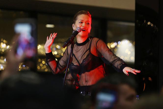 Rita Ora w Warszawie - promocja bielizny w CH Arkadia