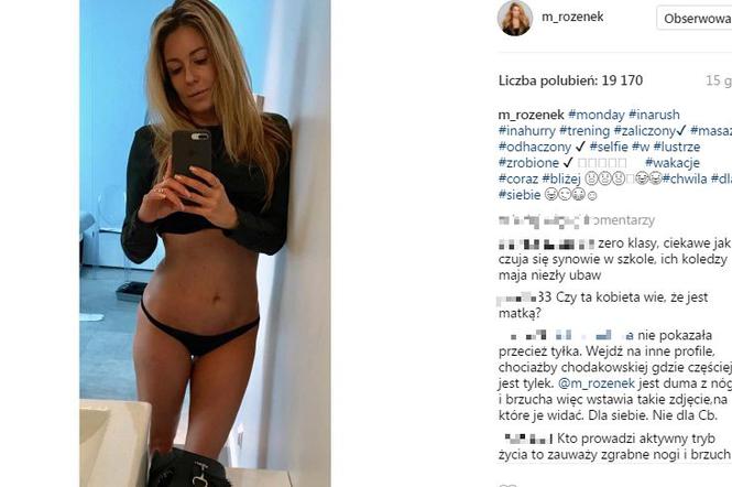 Małgorzata Rozenek w majtkach na Instagramie