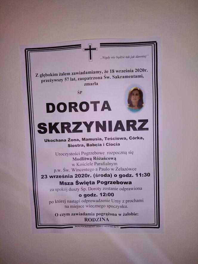 Znamy datę pogrzebu Doroty Skrzyniarz. Była wiceprezydent Tarnowa spocznie w Żelazówce