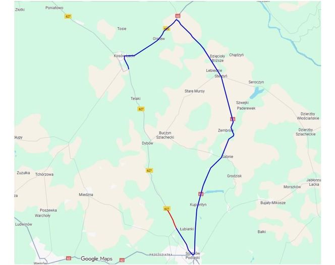 Utrudnienia na DW 627 na trasie Sokołów Podlaski - Kosów Lacki już od 27 października!