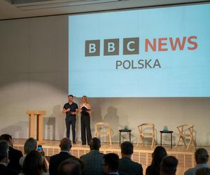 Kasia Madera na prezentacji BBC News Polska