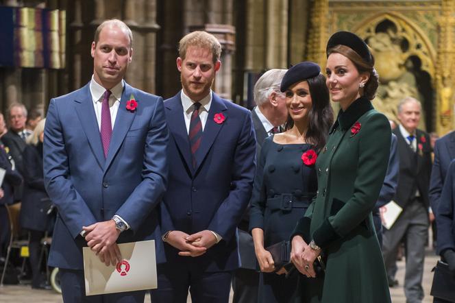 Książę Harry, Meghan Markle, książę William i księżna Kate