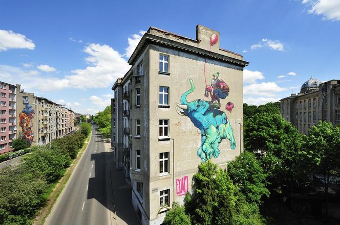 Mural przy Uniwersyteckiej 3