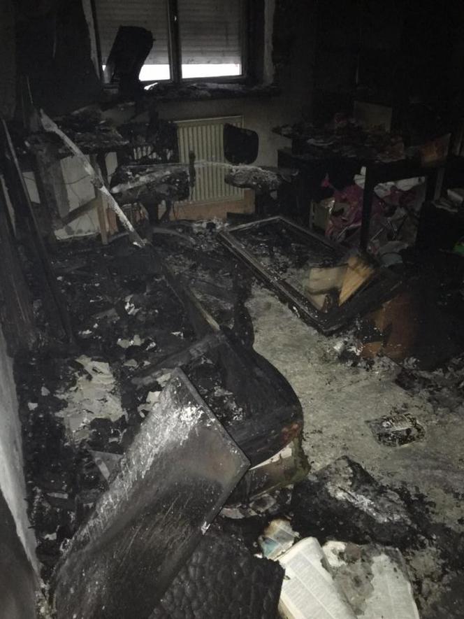 Pożar na os. Stare Żegrze