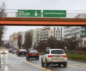 Zmiana organizacji ruchu w związku z budową linii tramwajowej do Wilanowa