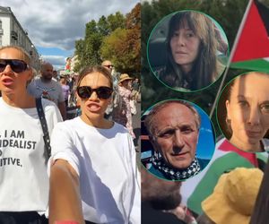 Znane aktorki na ulicach stolicy. Mocne przesłanie podczas Marszu dla Palestyny
