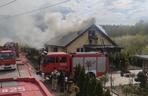 Pożar domu w Wyrowcach w gminie Ćmińsk