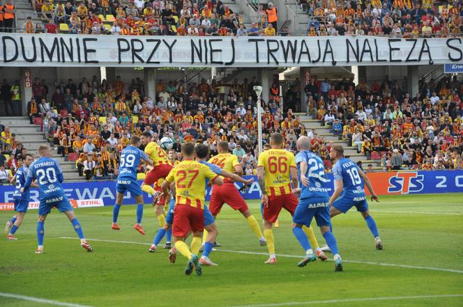 Korona Kielce - Ruch Chorzów. Zdjęcia kibiców na Suzuki Arenie