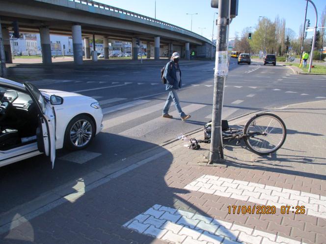 Wypadek rowerzysty