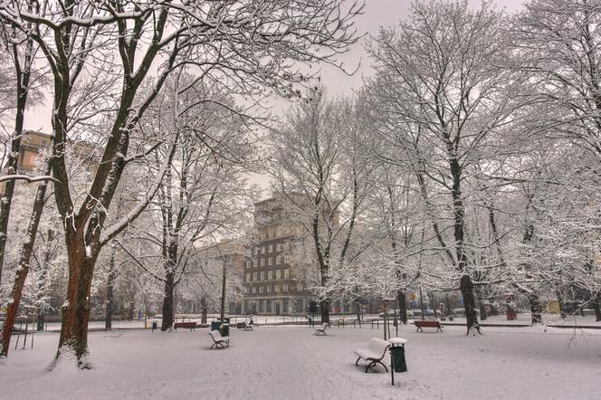 zima polska kraków śnieg