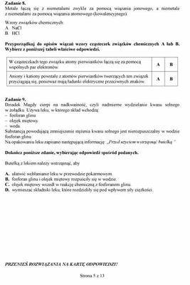 Próbny EGZAMIN GIMNAZJALNY grudzień 2011 - PRZEDMIOTY PRZYRODNICZE: Biologia, chemia, fizyka, geografia: jakie były PYTANIA, ARKUSZE, ODPOWIEDZI, PRZECIEKI