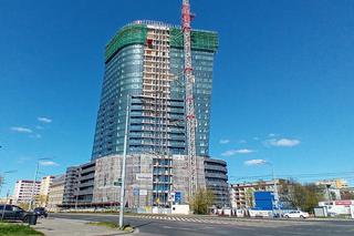 Budowa Hanza Tower - kwiecień 2020