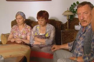 Ranczo 8 sezon odc. 97. Solejukowa (Katarzyna Żak), Hadziuk (Bogdan Kalus), Solejuk (Sylwester Maciejewski), Hadziukowa (Dorota Nowakowska)