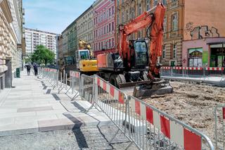 Przebudowa ulic w centrum Szczecina - maj 2020