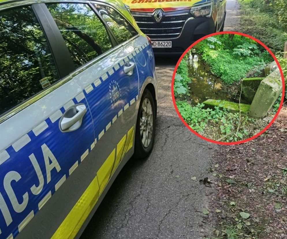 Wpadł do rzeczki i rozbił sobie głowę. Był pijany