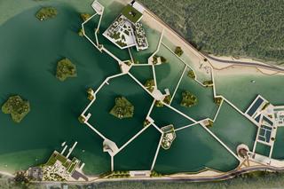 Kompleks wypoczynkowy przy zbiorniku w Sukowie koło Kielc