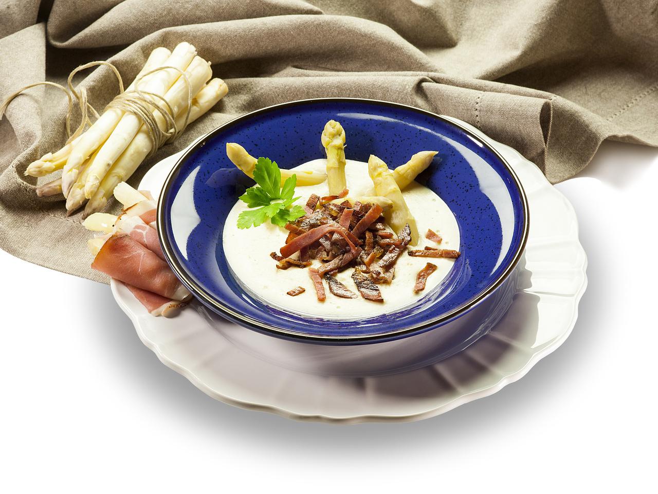 Zupa ze szparagów z makaronem z szynki dojrzewającej: oryginalny przepis