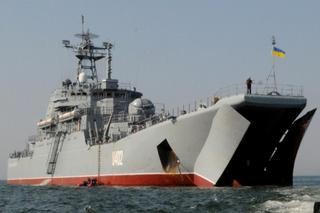 Rosyjski okręt desantowy uszkodzony. Został bezprawnie przejęty w 2014 roku