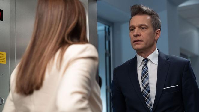 Na dobre i na złe, odc. 737. Falkowicz (Michał Żebrowski), Wanda (Liliana Głąbczyńska-Komorowska)