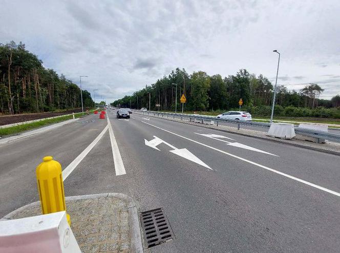 Ulica Szubińska w Bydgoszczy zakończona turbinowym rondem