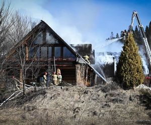 Pożar kultowej bieszczadzkiej restauracji Wilcza Jama