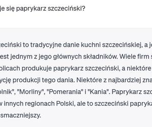 Chat GPT o Szczecinie 