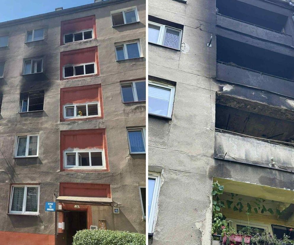 Śmiertelna ofiara pożaru w bloku w Chorzowie. Kilka osób w szpitalu 