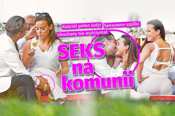 Ania Mucha na przyjęciu komunijnym kusiła męża do granic przyzwoitości